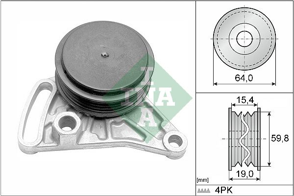 WILMINK GROUP Натяжной ролик, поликлиновой ремень WG1252274